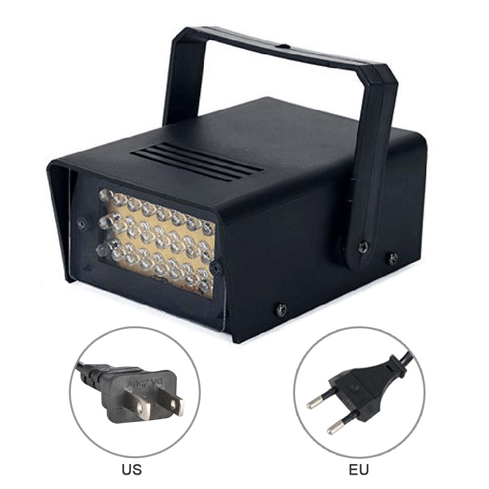 Stage Flash Lighting Strobe Lights Remote Control LED White Stage Lighting Effect Adjustable Speed DJ Disco Party Strobe Light