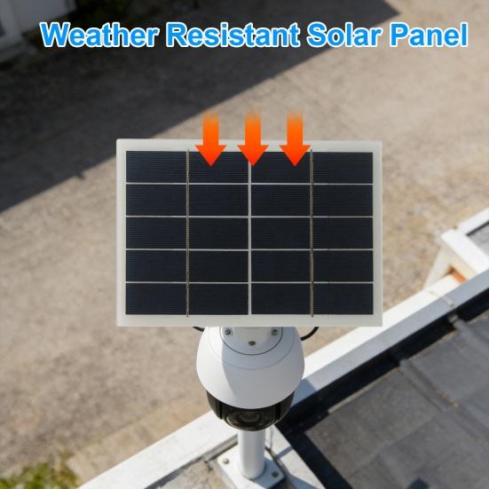 Solarpanel 3W Polycrystalline Silizium Tragbares Solarladegerät mit Typ-C-Ausgang Überwachungskameras Camping Solarladegerät