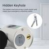 Compact Design Electronic Lock Black Color Fingerprint Technology Bluetooth Door Lock Bluetooth Connectivity Cylinder Type