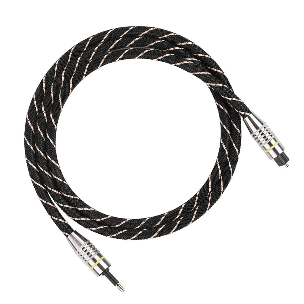 Toslink To Mini Plug 3.5mm Optical Fiber Digital Audio Cable SPDIF Gold Plated Connector Round