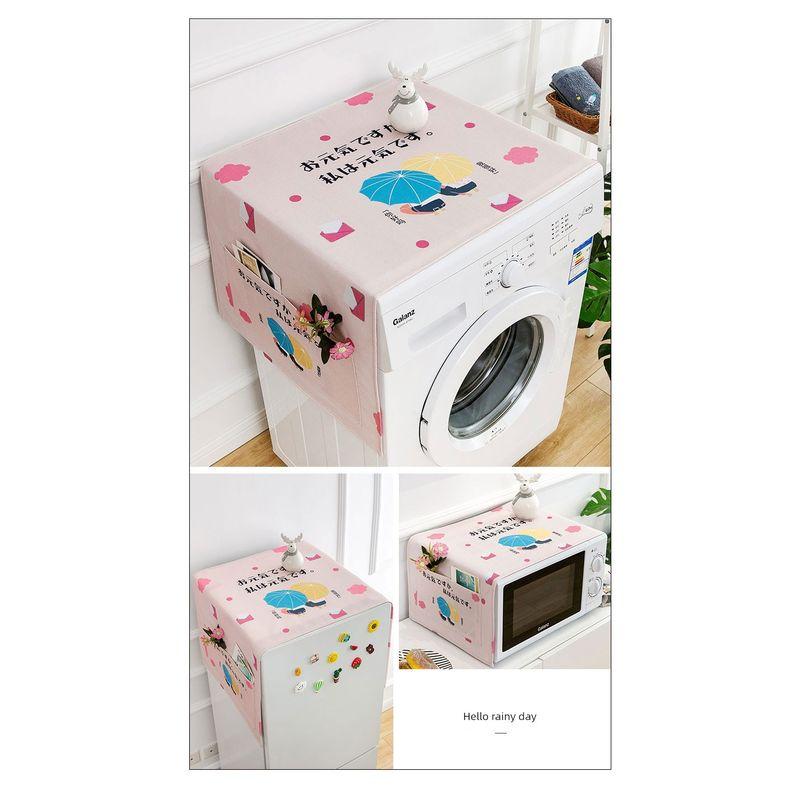 

Чехол Свежий Гингем Чехол для холодильника Чехол для рефрижератора с сумкой для покупок с дверцей Тканевый чехол для рефрижератора Специальная заглушка для холодильника Pink Cartoon Microwave oven