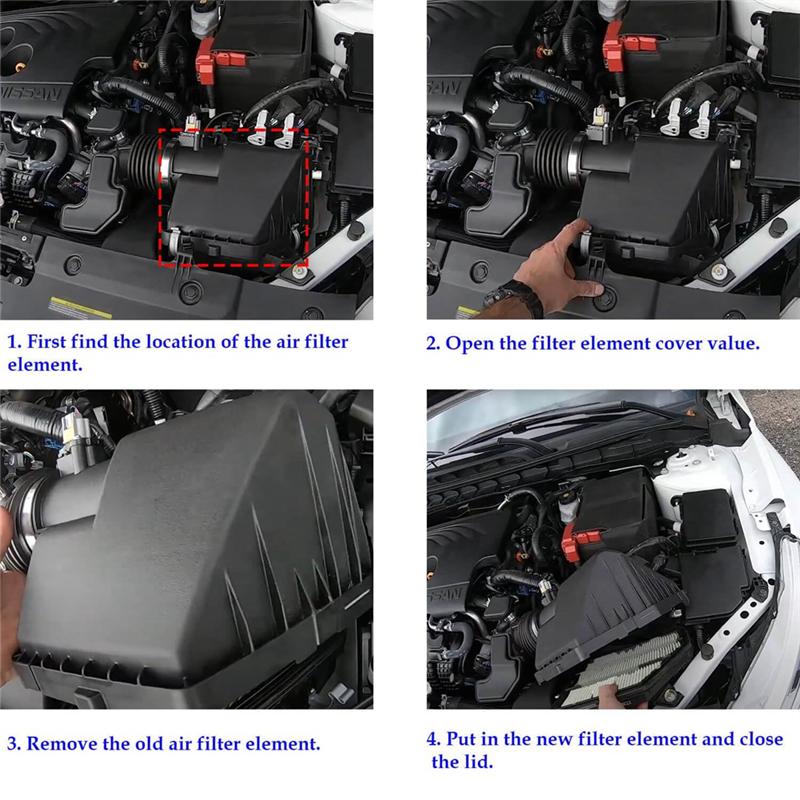 Filtre à air moteur CA12551 Pour Nissan Altima 2.5L 2019 2020 2026 2026 2026 2026 Remplacer 165466CA0A Pièces de rechange