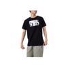 Puma Basic Graphic Monogram Color Block Comfortable Fashionable Versatile Short Sleeve T-Shirt Men Tops Black 686380-01