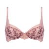 AMOSTYLE Airy Feel Heart Bloom M019 D75 Size Bra, Garden, (Pink),
