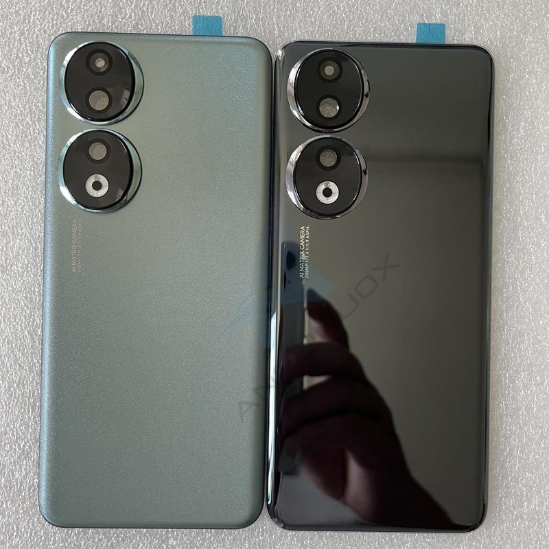 Für Honor 90 Gehärtetes Glas Rückseite Akkuabdeckung Für Honor 90 5G Rückabdeckung Gehäuse + Blitzabdeckung + Kameralinse