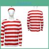 Wheres Wally Cosplay Costume With Knit Fabric For Anime Role Play Adults And Kids