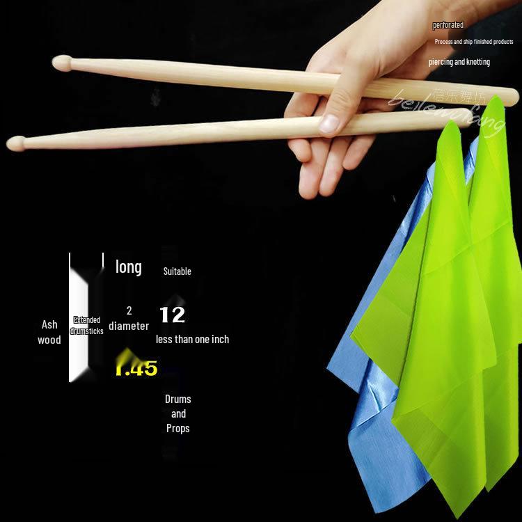 Solid Wood Drumsticks & Mallets for Adults & Kids: Perfect for Waist Drums, Kindergarten Programs, Square Exercises, and Rehearsals