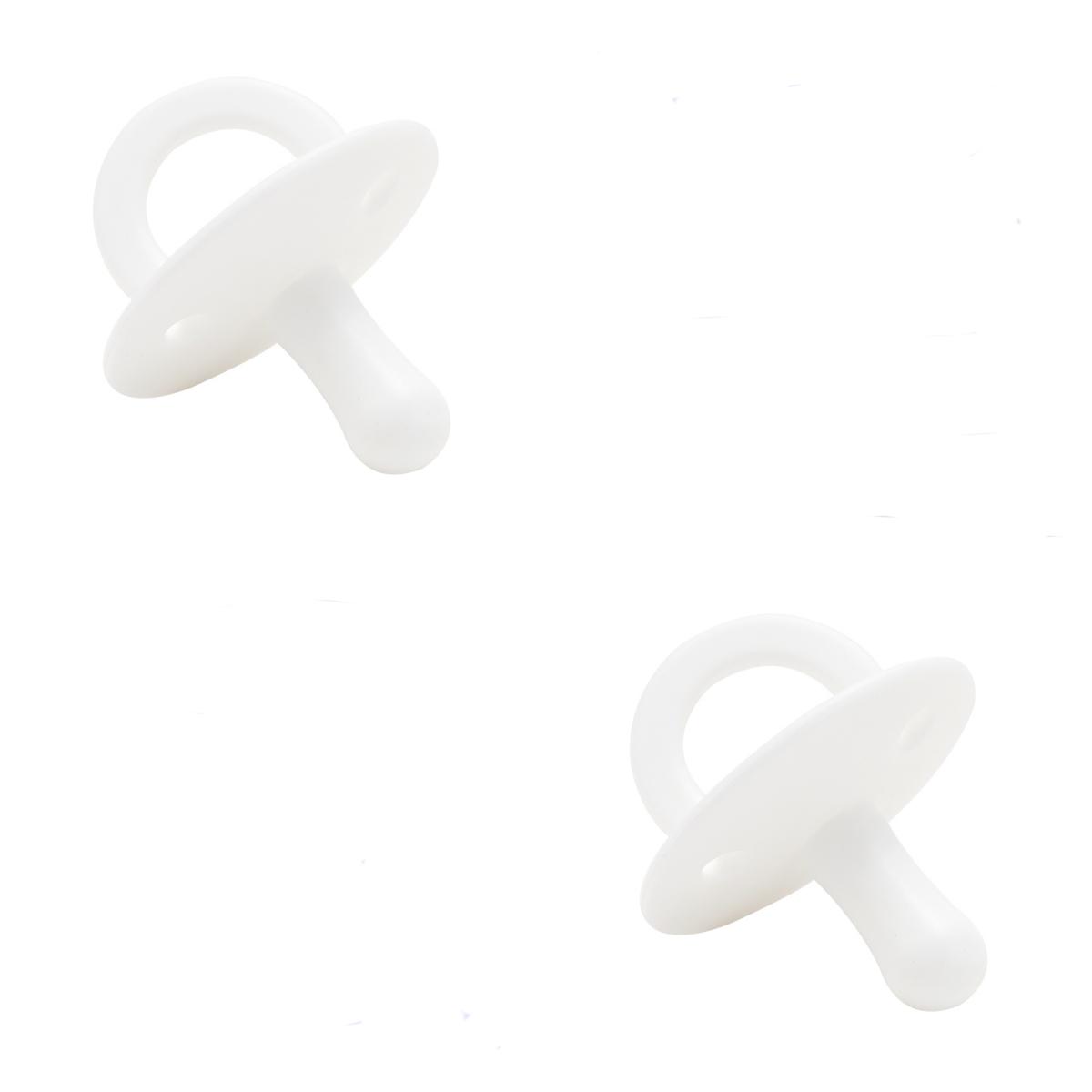 

2шт силиконовая детская соска-пустышка пищевой силикон пустышка для новорожденных без BPA однотонные пустышки силиконовая соска детская соска