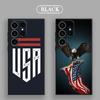 American USA Flag Five-pointed Star S25 Ultra Case For Samsung Galaxy S25 S24 S23 S20 S21 FE S22 Ultra S10 Plus Soft Phone Cover