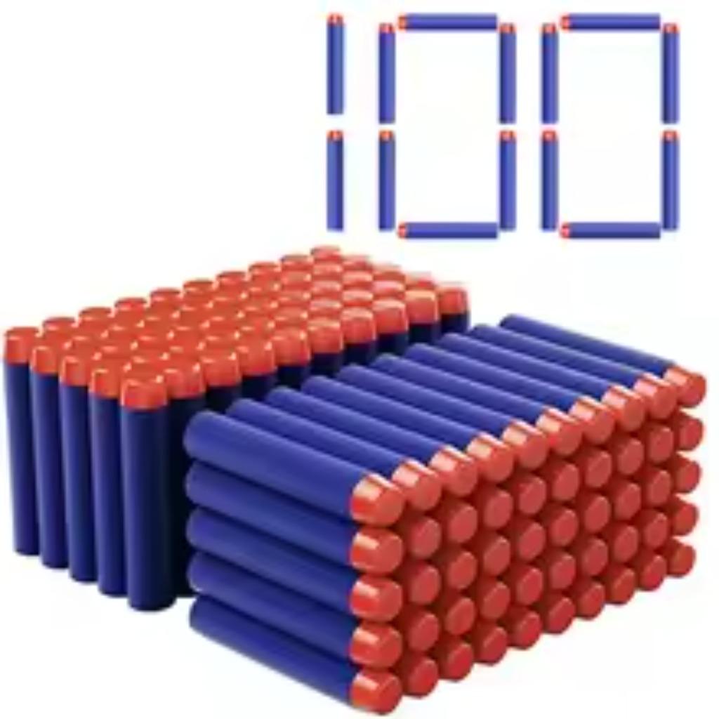 100Pcs Soft Bullets Refill Darts 7.2Cm Round Head Foam Ammo For Toy Gun Blasters Kids Outdoor Shooting Game Accessories Gift