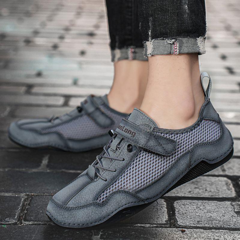 Round Toe Moccasin Men's Leather Shoes Black Soft Flat Male Casual Shoe Classic Original Luxury Sale Shipping Free Adults On Pu