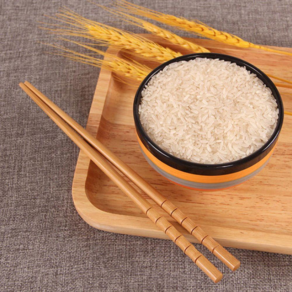 Sushi Chinese Food Natural Bamboo Dinnerware Wood Chopsticks Flatware Wooden Tableware