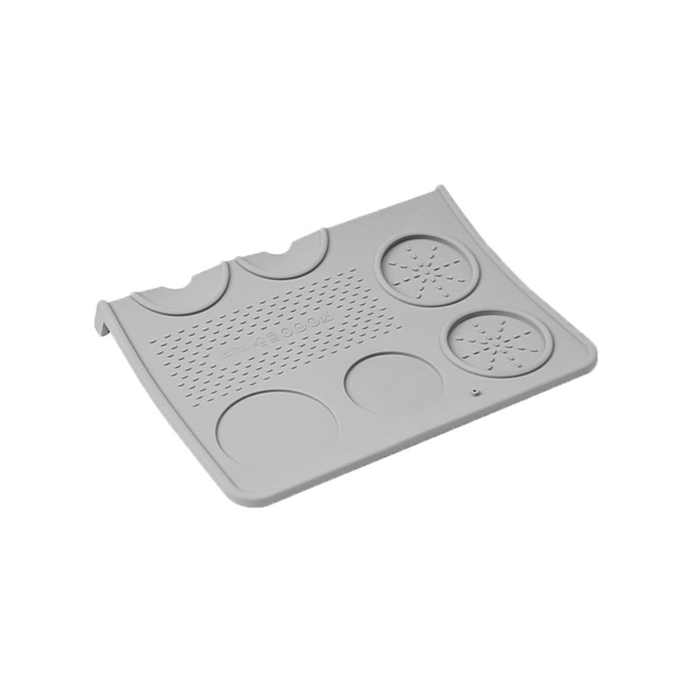 Silicone Coffee Tamper Mat Non-Slip Heat-resistant Espresso Tamping Mat Rectangular Thickened Coffee Press Pad Cafe