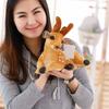 Plush Deer Toy Soft PP Cotton Filling Simulation Animal Doll Christmas Elk Decoration for Home Office Kids Room