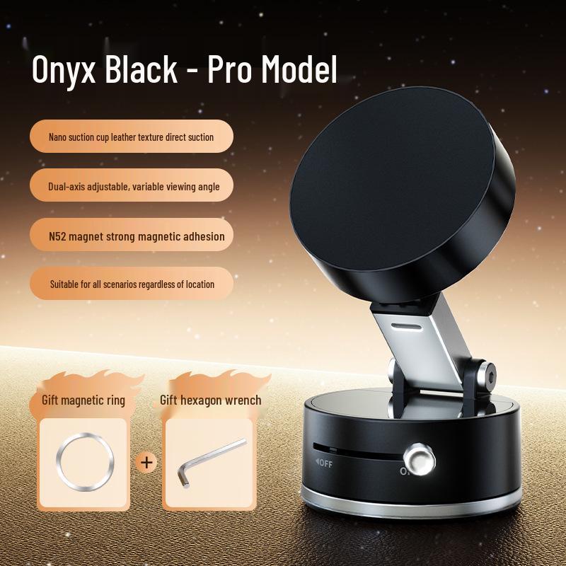 Foldable Magnetic Phone Holder with Telescopic Suction Cup for Car & Desktop