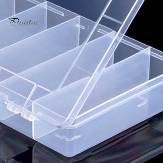 Storage Box Dust Proof Large Capacity 6 Grids Jewelry Display Storage Organizer for Travel