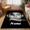 Bold Unique Style Customizable Name Carpet Design for Entryway Kitchen Foyer Decorate room Anti-slip Rug Anime Office Decor Best for Christmas