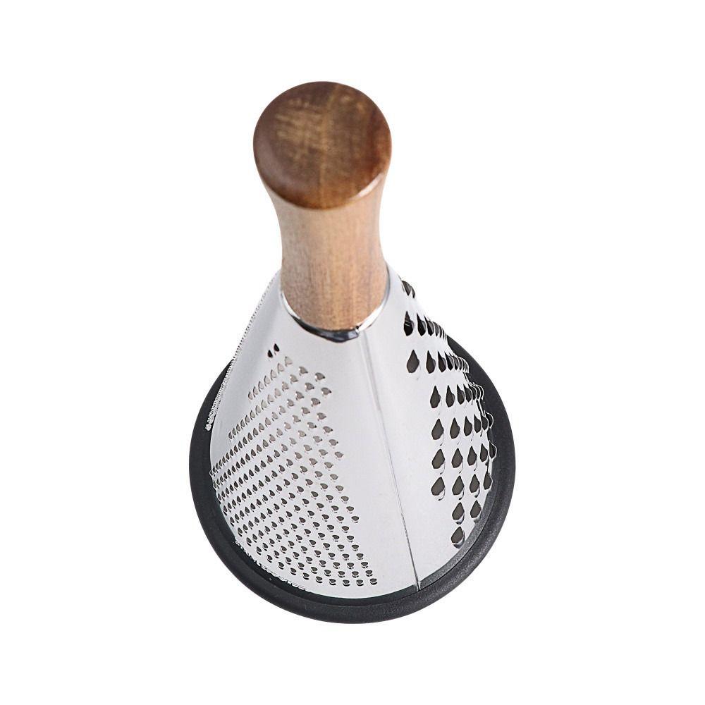 Wood Handle Cone Cheese Grater Triple Function Vegetables Cheese Grater  Kitchen Tools