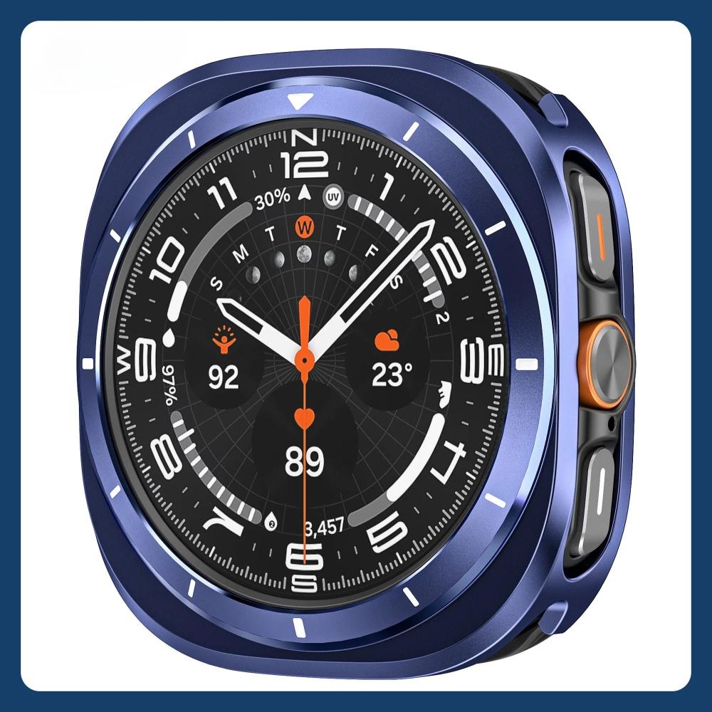 Metal Aluminium Alloy Case For Samsung Galaxy Watch Ultra 2025/2024 47mm Protective Hard Cover for Galaxy Watch 8 44mm 40mm No Glass