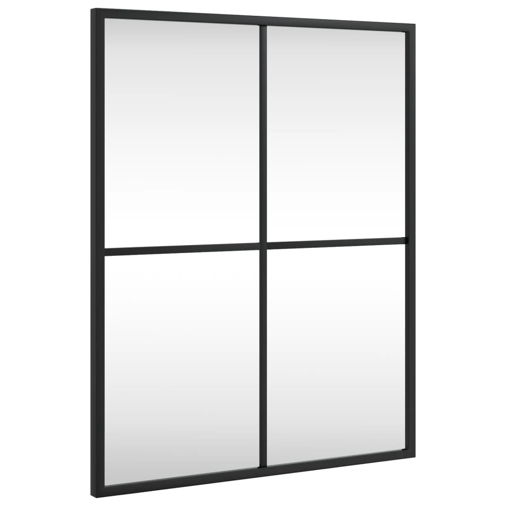 Wall Mirror Black 40x50 cm Rectangular Iron