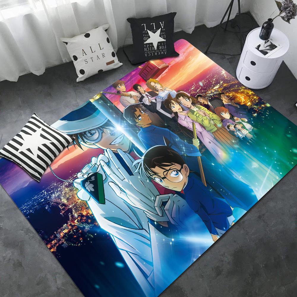 Detective Conan Floor Mat Anti-slip Absorb Water Long Strip Cushion Bedroon Mat Alfombra