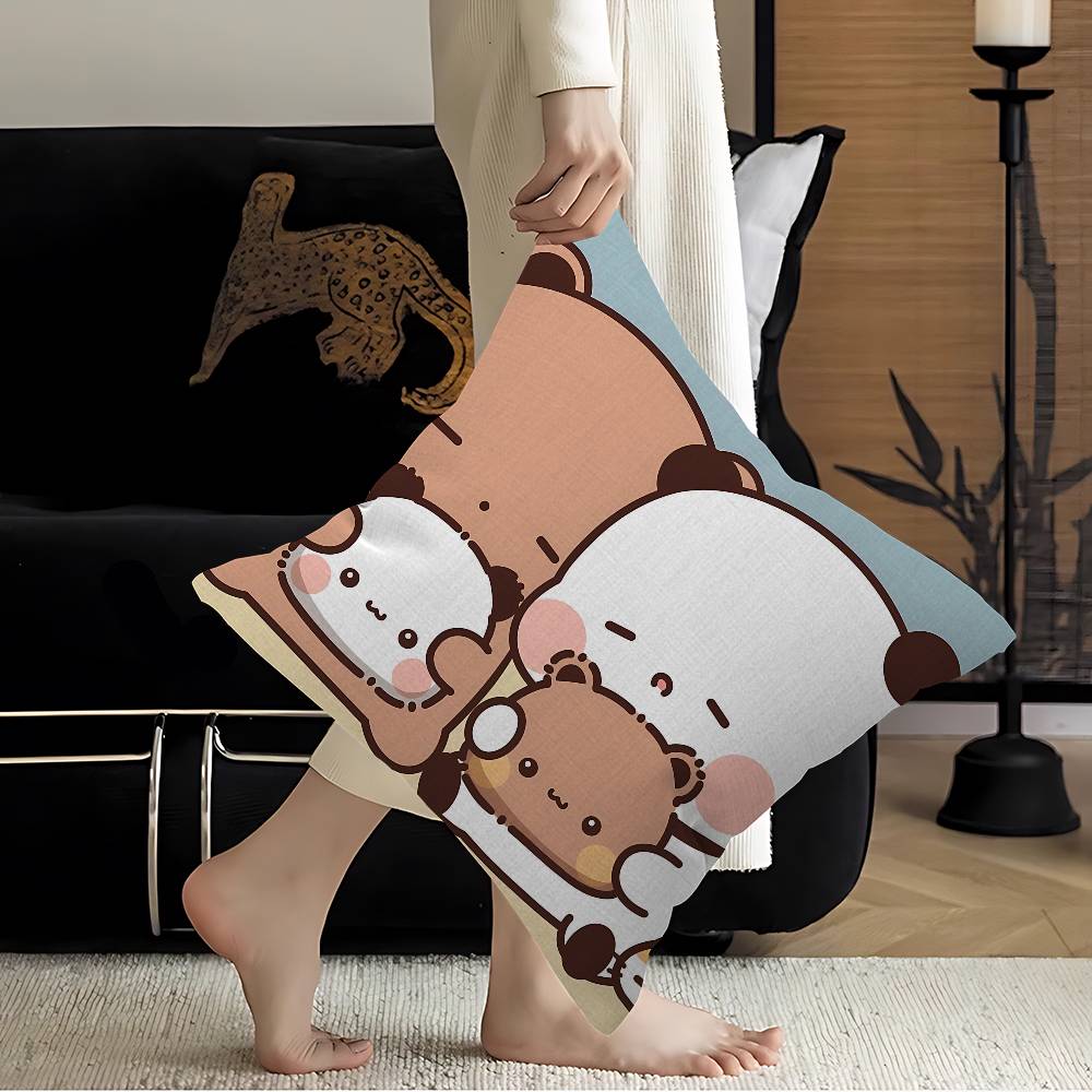 Cartoon B-Bubu And D-Dudu Cute Personalized Picture Text Home Decorative Pillows Household Gifts 45x45cm