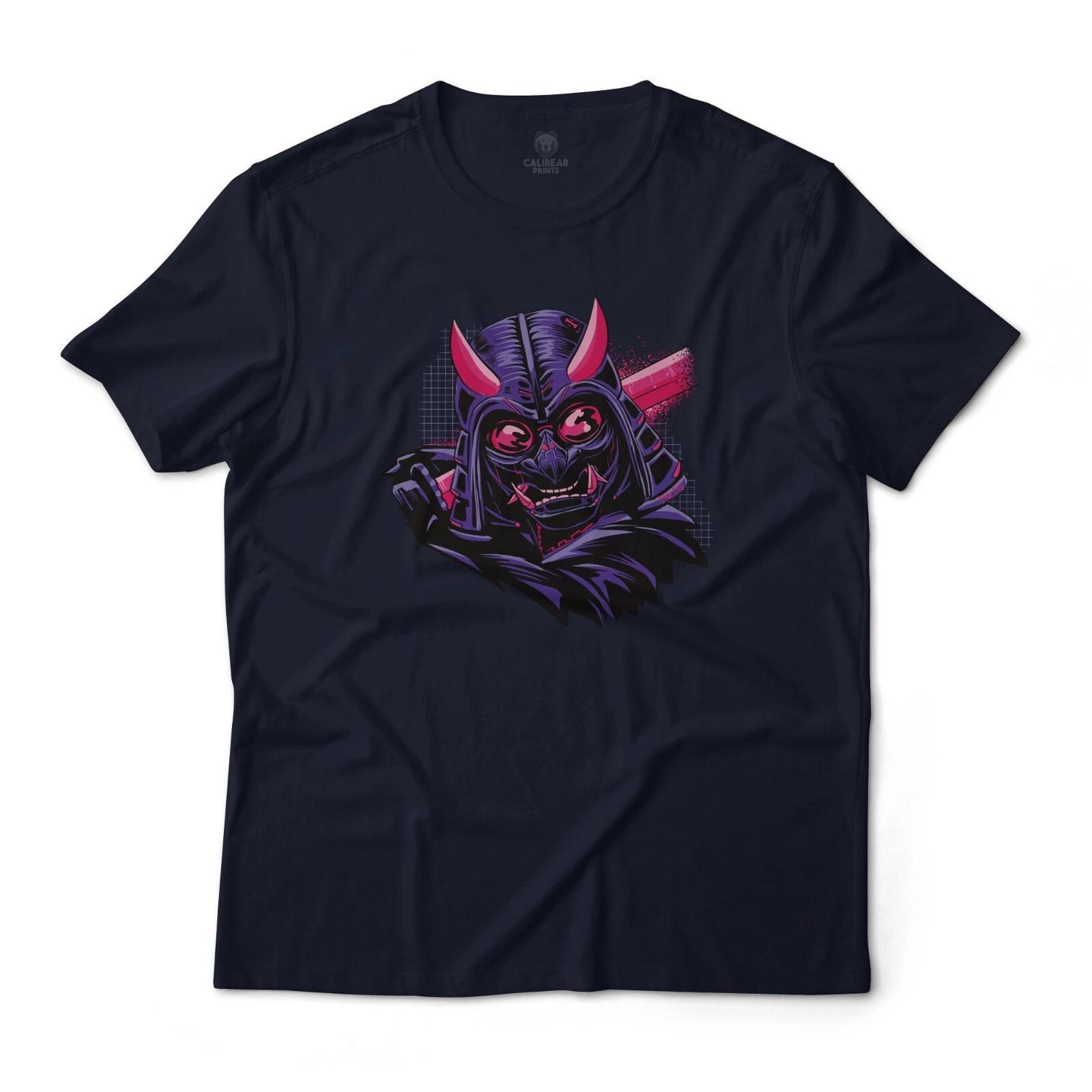 Sci-Fi Cyberpunk Space Samurai Aesthetic Graphic T-T-Shirt Lightweight Cotton Tee 3XL