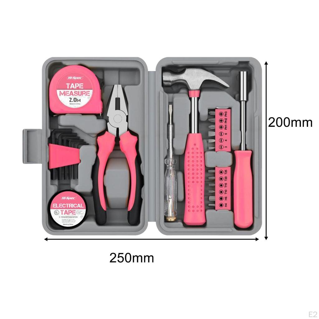 24 Pieces Household Tool Kit for Home Office Garage Repair DIY Hand Tools