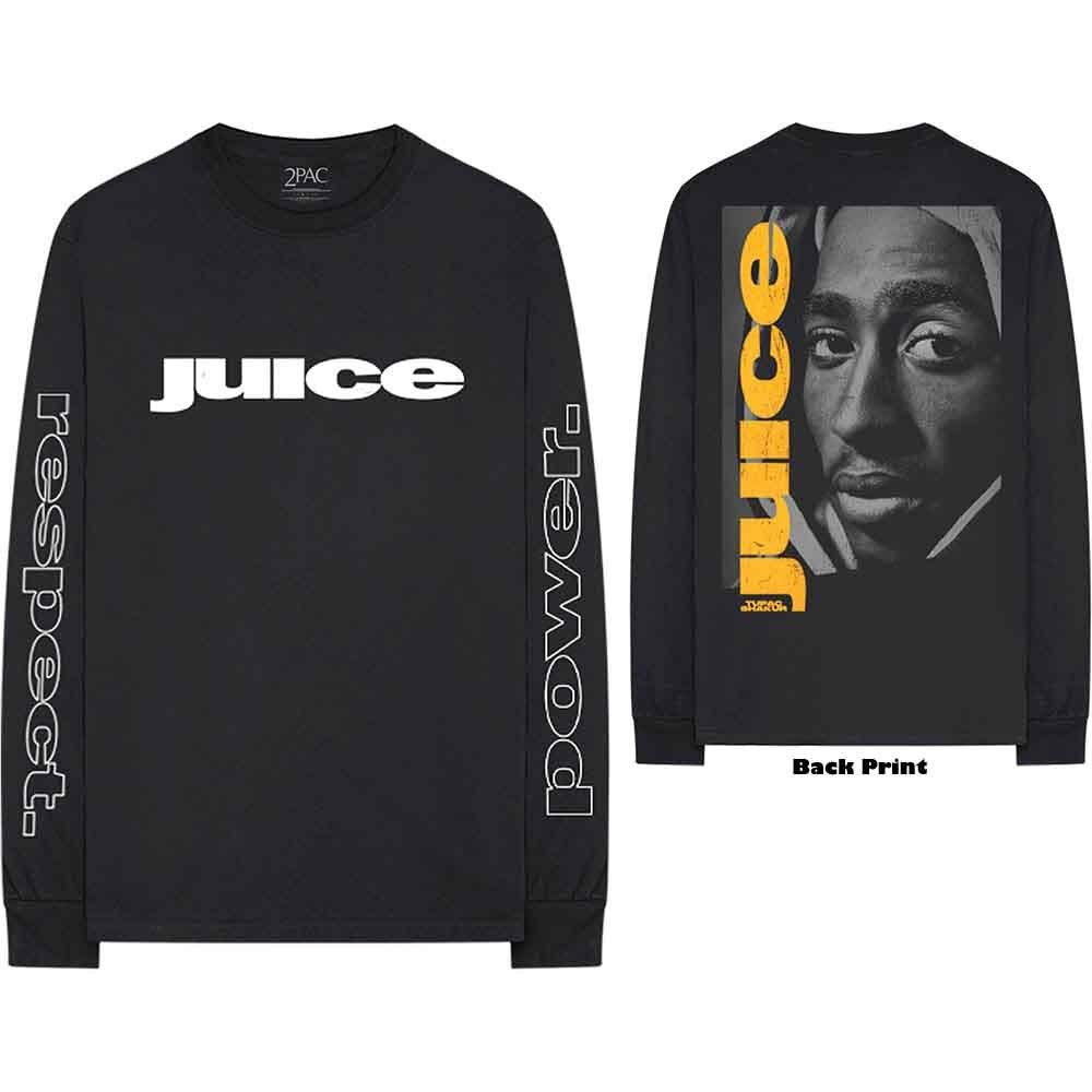 Tupac Respect L/S Shirt Black New Unisex T-Shirt L