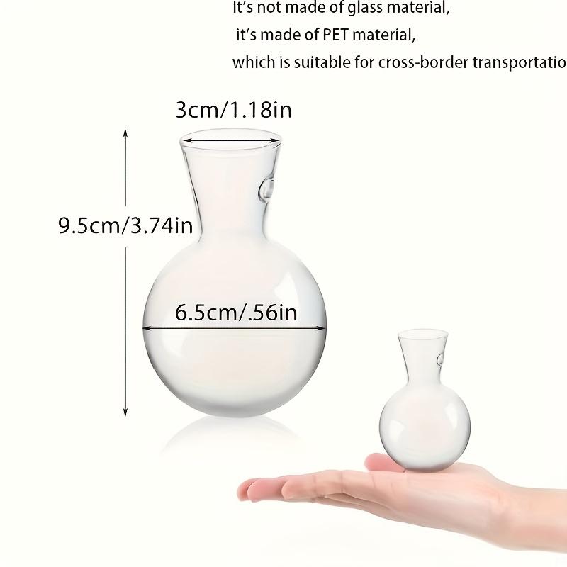 2/4/8 Mini Wall Mounted Plant Propagation Bottles Hanging Vases, Round Vases for Home Decoration, Hydroponic Plant Stem Bottles