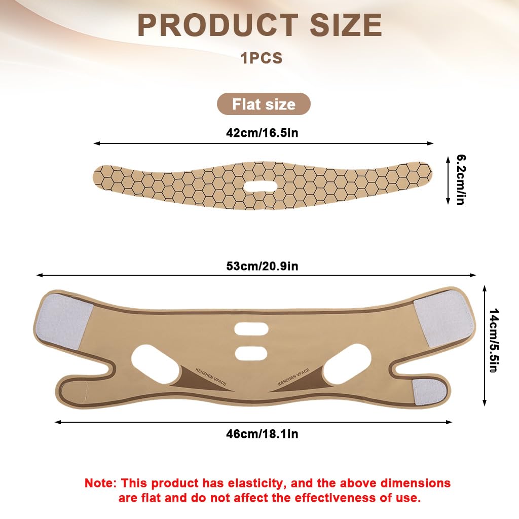 MAYCREATE® V-lifting Face Mask Elastic Compression V-Lifting Face Mask, Firming and Sculpting Sleeping Masks for Chin and Jawline for Tightened and