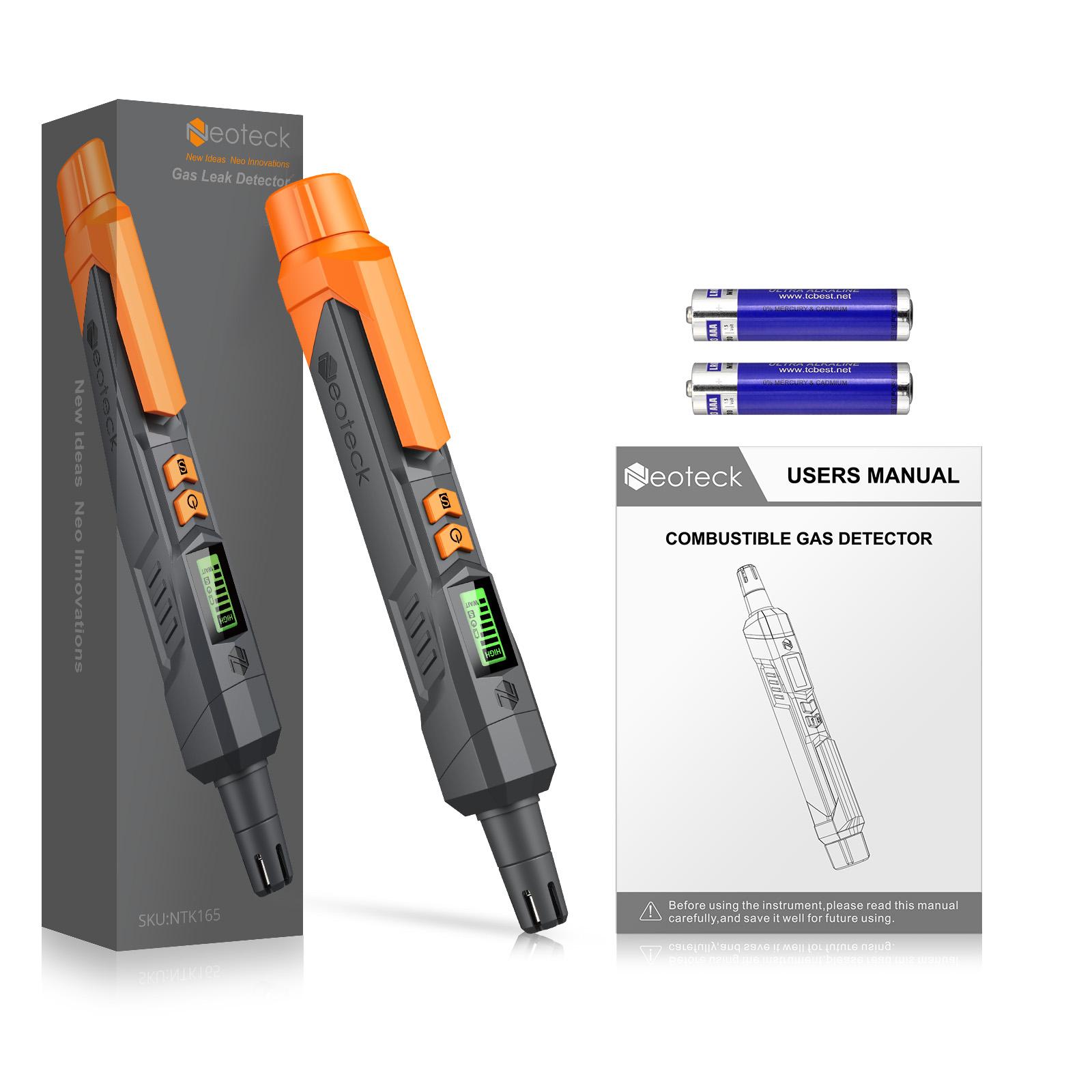 

Детектор утечки газа Детектор природного газа со звуковой и визуальной сигнализацией Портативный газоанализатор для обнаружения источников утечки горючего газа