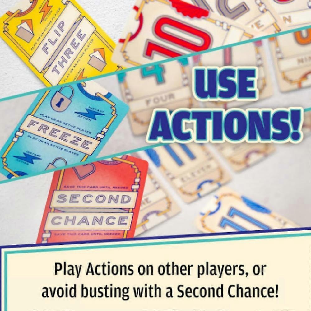 Flip 7, Die ultimative Mischung aus Glücksspiel und Strategie, Rasantes süchtig machendes Kartenspiel, Perfekt für Spieleabende, 3+ Spieler, Ab 8 Jahren