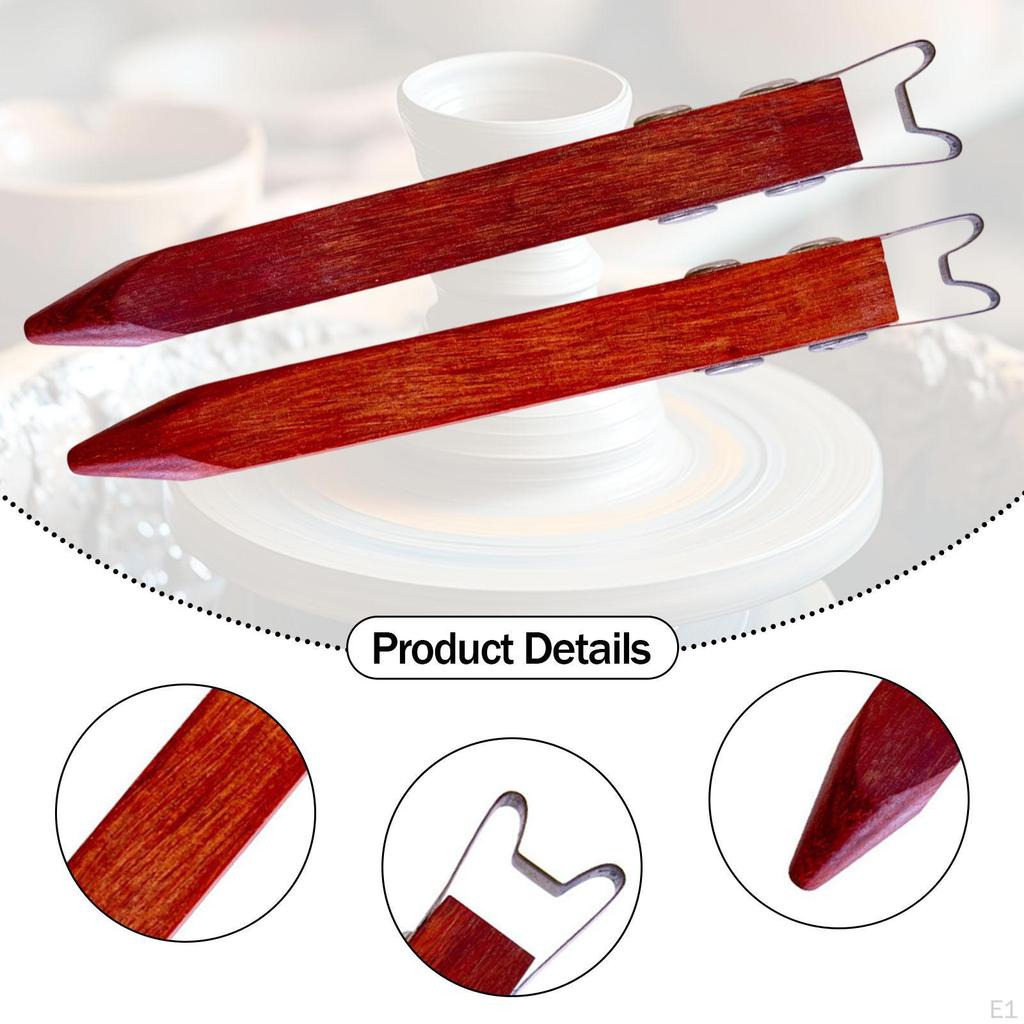 2x Töpferwerkzeuge zum Beschneiden Tonmodellierung Ergonomischer Komfortabler Griff Fußtrimmer Boden