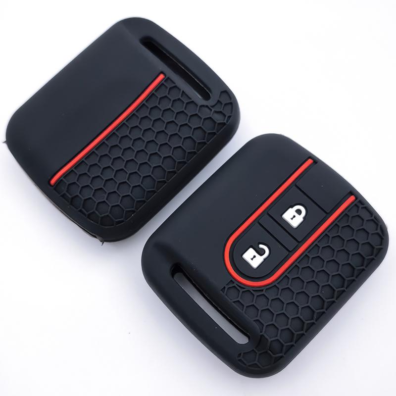 Silicone Car Key Case Fob Rubber Cover For Nissan Micra K12 Note Navara Qashqai J10 Primera Almera Sunny X-Trail Accessories