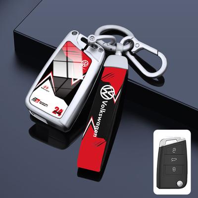 2026 Heiß Für VW VOLKSWAGEN Auto Fernschlüssel Hülle Schlüssel Abdeckung Schale für VW Tiguan 2023 Touran POLO T6.1 T-Roc Golf 7 Seat Ibiza Leon