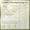 Bobisty Surgical Steel Flat Back Earrings for Women Helix Stud Hoop Earrings Cartilage Earrings Tragus Helix Piercing Jewelry