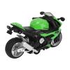 Kids Pull Back Motorcycle Toy Sound Light Effects High Simulation Alloy Motorcycle Model Green