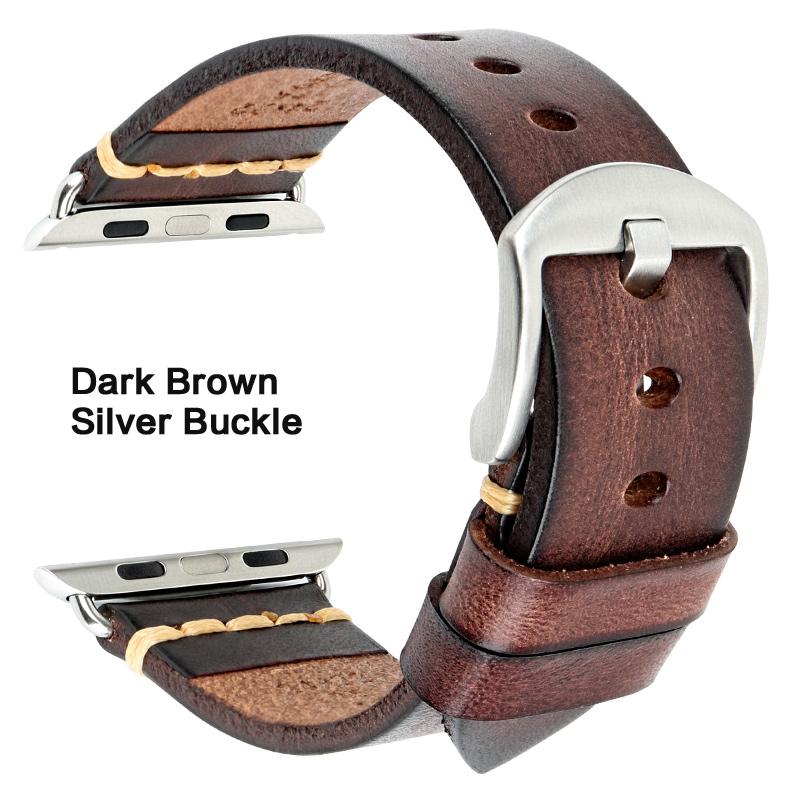 

Maike для ремешков Apple Watch 42 мм, 44 мм и Apple Watch Strap 38 мм, 40 мм, серия 5-1, кожаные браслеты, пряжка из нержавеющей стали 316l For Apple Watch 38mm