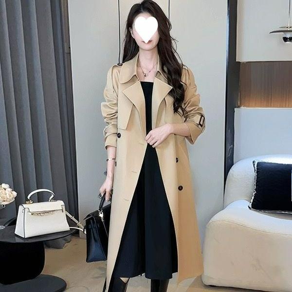 Coupe-vent Mi-long Tempérament Manteau Mi-long Automne et Automne Petite Veste Décontractée Britannique Femme