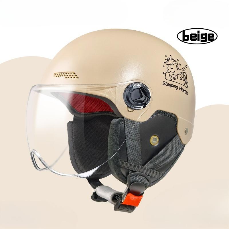 Electric Vehicle Four-season Helmet Motorcycle Helmet Summer Sun Protection Women's Helmet Men's Electric Vehicle Half Helmet