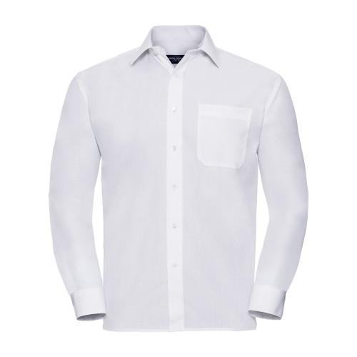 Russell Collection Mens Classic Polycotton Long-Sleeved Shirt