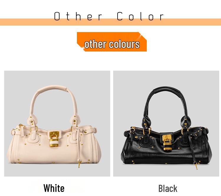 2025 Autumn-Winter Trendy Retro Women's Rivet Shoulder & Underarm Handbag