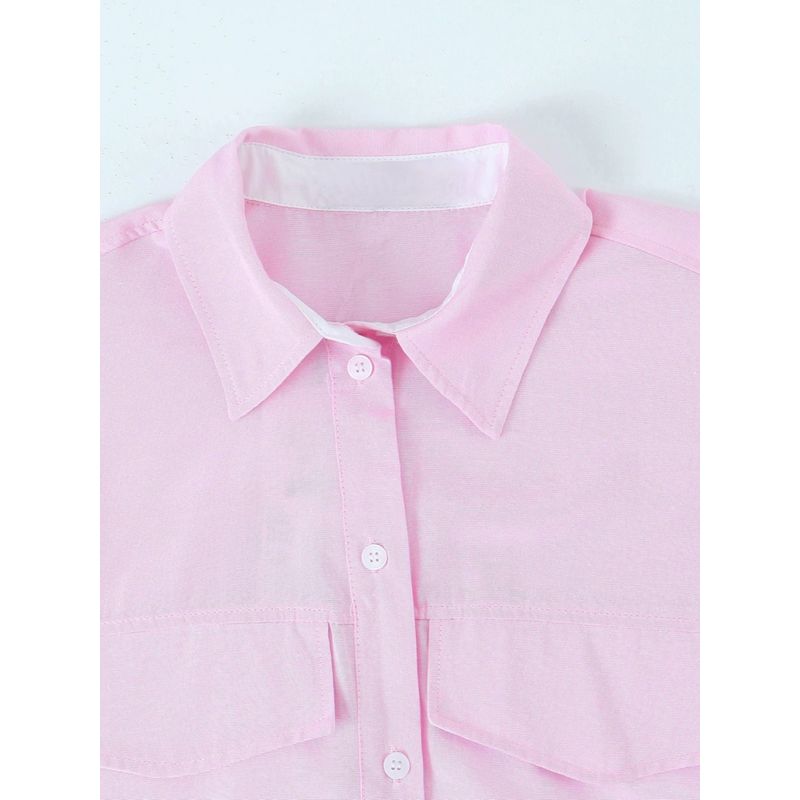 Kaslead Women's Fashion Casual Short Shirt