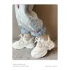 Girls' Sports Shoes Spring New Breathable Children's Daddy Shoes Soft Soles Students Running Shoes Students Small White Shoes