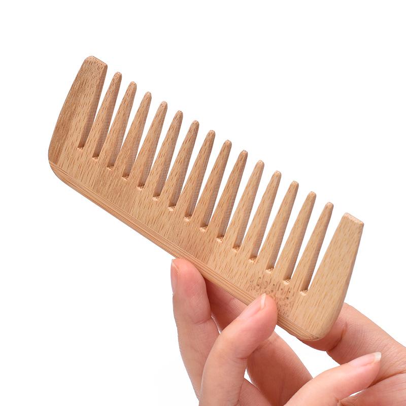 Portable Bamboo Comb for Hotel & Home - Perfect for Girls, Travel & Custom Use
