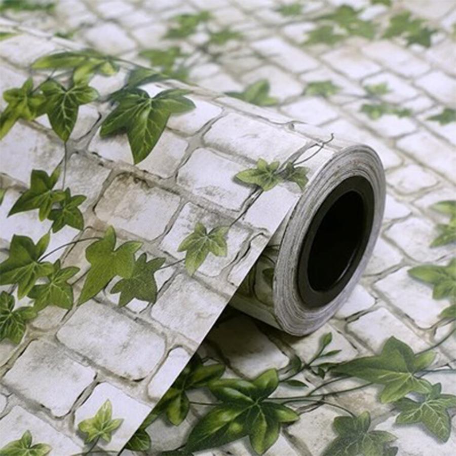 

Chinese Style Retro Red Brick Wall Cover Bedroom Dining Room Background Water-Repellent Moisture-Proof Self-Adhesive Refurbished Film 1M x 40CM