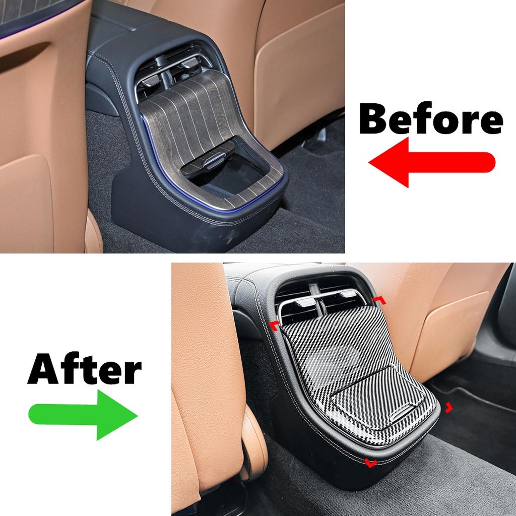Car Rear Air Vent Outlet Trim Anti-scratch For Mercedes-Benz E-Class W214 E260 E300 2024+ Car Accessories