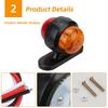 12V 24V LED Side Marker Lights Truck Front Rear Clearance Lights Outline Lamp Indicator Tail Light For Trailer Van Caravan