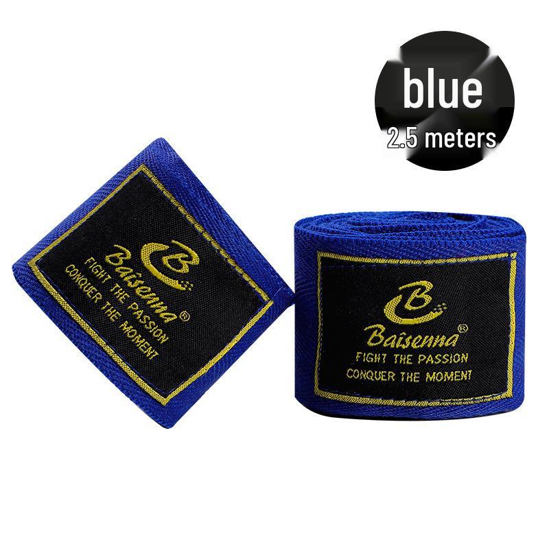 White Micro-Elastic Muay Thai Hand Wraps - 5m & 3m Black Cotton Fist Bandage for Boxing & Sanda